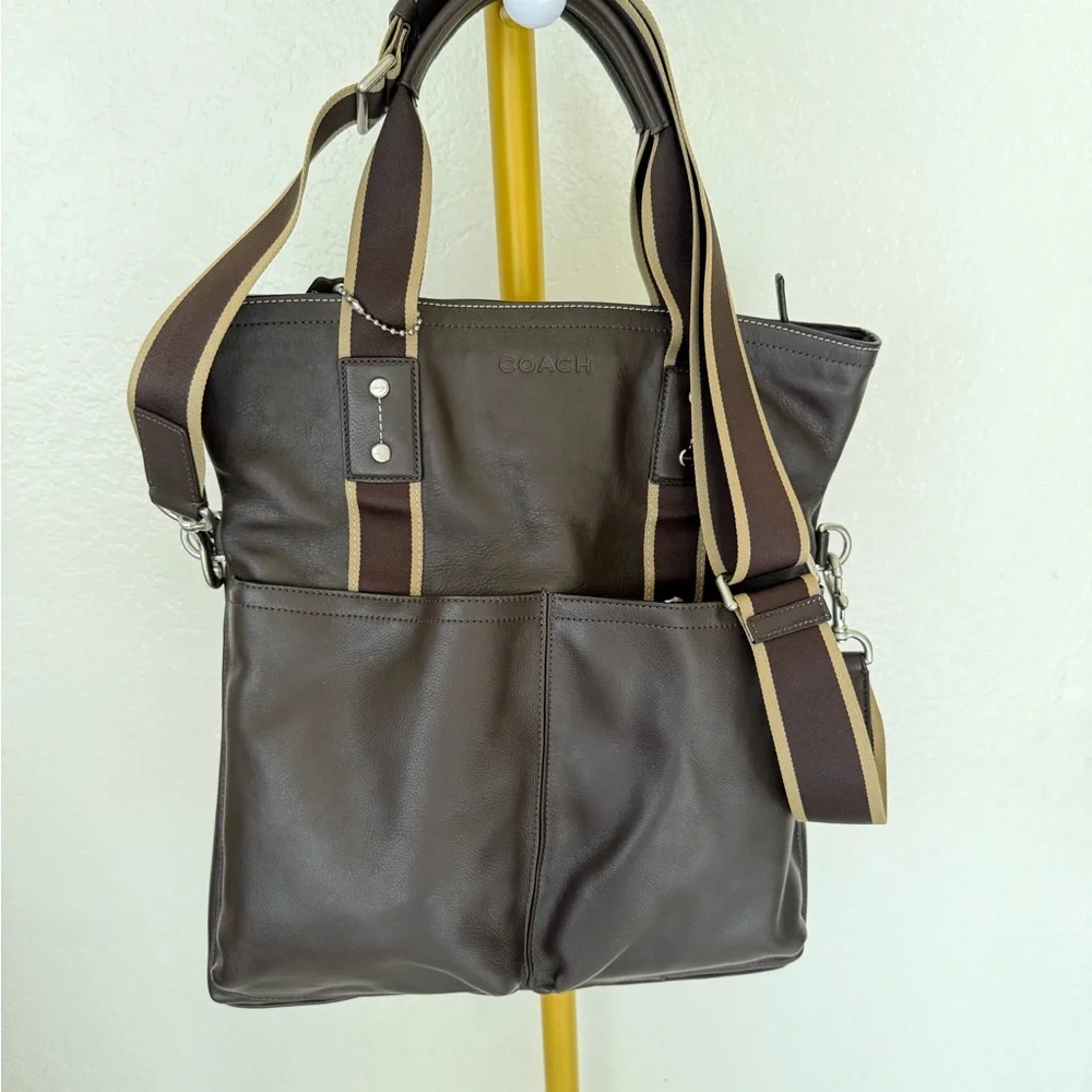 NWT Coach 2Way Leather Handbag Crossbody Shoulder Brown